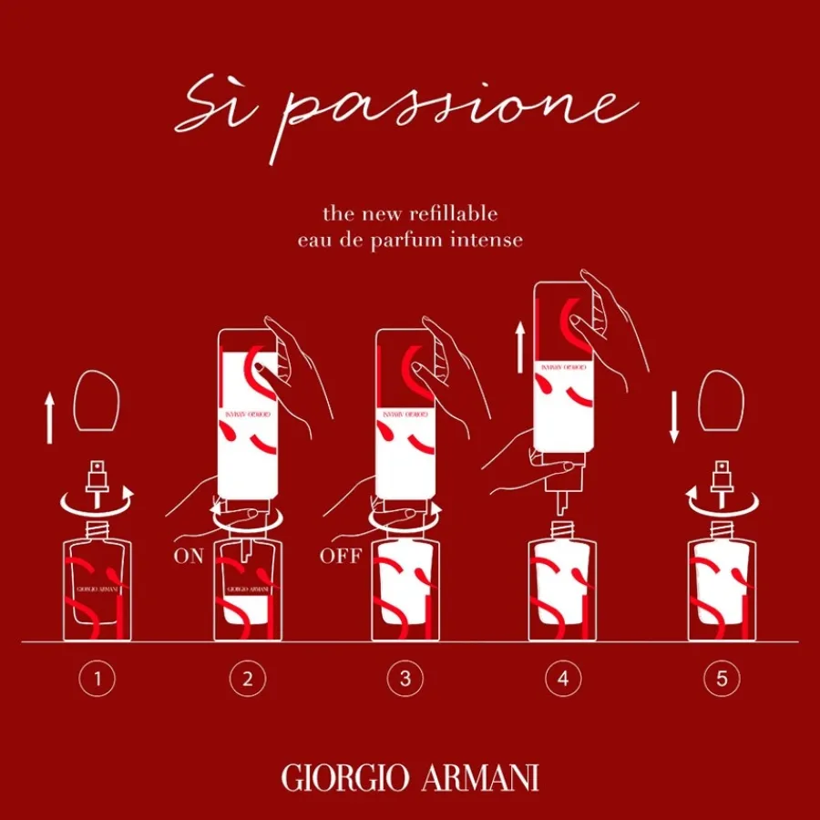 Armani Eau De Parfum^Si Eau de Parfum Spray Intense - nachfüllbar Passione von